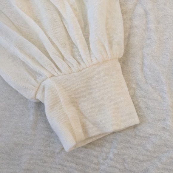 NWT / HELLO NITE / IVORY BALLOON SLEEVE TOP / SMALL - Picture 6 of 6